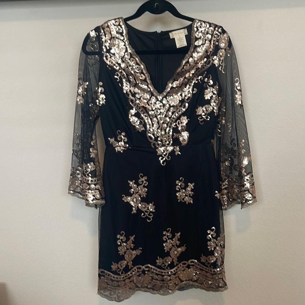 Altar’d State Sequin Little Black Dress